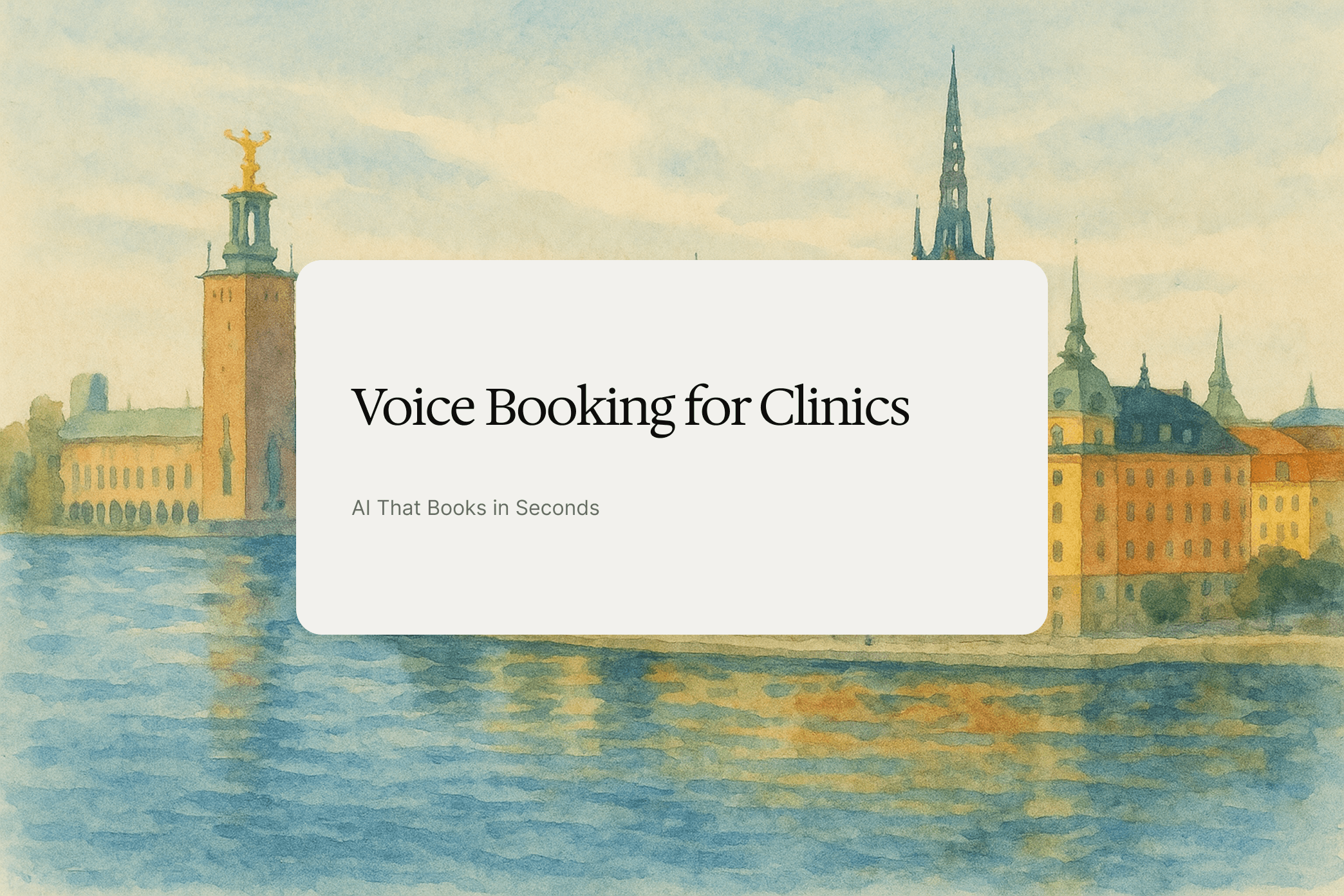 Voice Booking for Clinics AI That Answers Calls Like a Human
